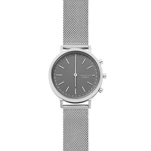 Image of Skagen Connected Hald hybrid smartwatch blank stål quartz med to visere dame ur, model SKT1409